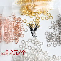 Closed ring dead small silver ring S925 sterling silver DIY handmade Joker link accessories hand chain necklace ring