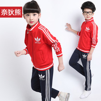Spring and autumn new primary school uniforms sports casual suit for men and women children long sleeves Two sets of kindergarten garden clothes class uniforms