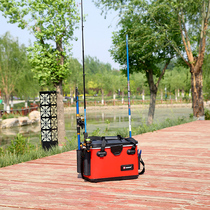 Integrated Forming Lujah Fishing Case Thickened Hard Shell Live Fish Tank Fish Tank Fishing Bucket Raft Fishing Gear Bucket Single Shoulder Containing Box