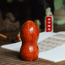 (Swallow Zhen Pin) Live Broadcast of Old Beeswax Gourd Collected Old Beeswax Mosaic Sweater Chain Handles