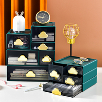 Desktop storage box Drawer-style office desk File finishing cabinet Stationery finishing box Desk storage box