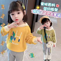 Girl set children spring clothing 2021 new spring and autumn leisure sports two-piece female baby Foreign style Net Red childrens clothing