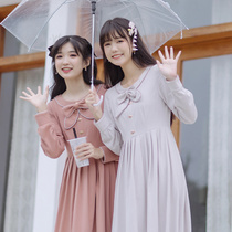 Sichuan Dai time: two small self-guessing the Han Element College Wind knit dress