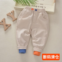 Childrens casual pants 2021 new spring and autumn 1 boys overalls women Baby 3 years old baby Foreign style trousers