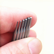 2 35mm handle German straight tooth needle nuclear carving alloy tungsten steel micro carving knife Bodhi wood carving knife tooth machine grinding head