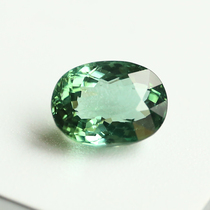 4 08 Clay Natural Green Bite Oval Bare Stone Crystal Permeable Fire Color Blazing Goddess Gift
