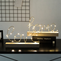 Love small night light ornaments Nordic creative home furnishings Desktop decorations Room bedroom bedside graduation gift