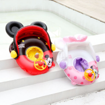 Childrens swimming circle sat circle anti-side turning 3 years 2 years 0-7 years 0-7 with sun-fluffy baby swimming ring for baby