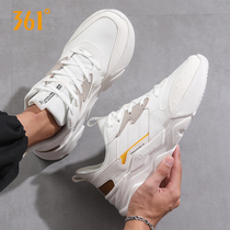 361 Men Shoes Running Shoes Summer 2022 New Leather Face Mens 361 Degrees Spring Students Casual Tide Shoes Sneakers
