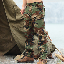 Chief new four-color camouflage pants male special forces loose tactical pants Military fans outdoor wear-resistant straight tooling pants