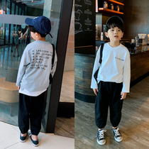Clearance does not return boys long sleeve T-shirt cotton 2019 spring and autumn new childrens clothing base shirt leisure parent-child clothing