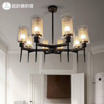Designers lamp American industrial wind living room headlight retro iron net cafe lamp restaurant chandelier shop lamp