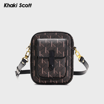 khaki scott Superior Boy Pack Summer Bag Printing Renaissance Flower Bag Bag Bag with Single Shoulder Slip Bag