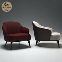 Nordic designer single sofa chair modern simple fabric tiger chair living room leisure chair Italian back chair