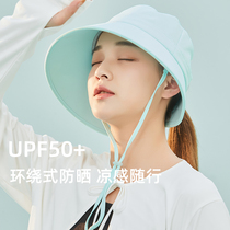 Shanghai Story Sunscreen Anti-UV thin section Summer Leisure adjustable sunscreen fisherman hat sunhat Childrens section