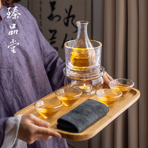 Japanese-style glass wine warmer white wine ironing jug simple household yellow wine cooker sake warm tea wine set