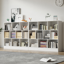 Floor bookshelf Living room leaning against wall Lockers Children Toys storage lockers Short bookcase Partition Balcony Plaid Cabinet