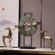 New Chinese Living Room Fucalligraphy Wine Cabinet Decorations Home TV Cabinet Swing Pieces New Year Gift Opening Gift Caifu Elephant