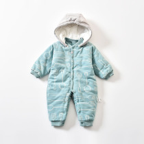 Baby cotton uniforms autumn and winter baby clothes ha clothes climbing clothes thick cotton clothes out cotton clothes baby clothes Winter
