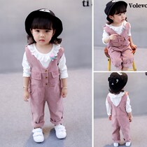 Baby autumn dress female 1 a 3-year-old princess baby Yangqi Korean version 2020 new fashion girls bib suit tide