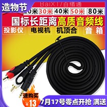 Audio cable Speaker cable 3 5mm one point two audio cable coaxial male to male female to Lotus computer power amplifier lengthened