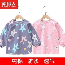 Antarctic waterproof anti-dressing baby apron baby eating coat bib children boys clothing cotton autumn and winter