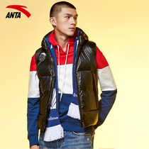 Anta mens down vest 2021 New Men warm autumn winter casual short breathable sports coat