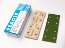 Japan Double Eagle kovax immediately clean brushed file type rectangular sandpaper 70x198 8 holes square green gold steel sand