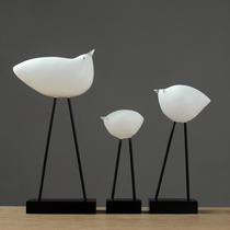 Creative simple wine cabinet ornaments home accessories Nordic bookcase living room TV cabinet furnishings bird crafts gifts