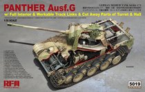 (JZHOBBY) wheat field RM-5019 1 35 German Black Panther G tank internal structure cutting display version