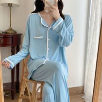 Lunar Subsuit Summer thin Submarine breast-feeding Maternity MoDel Home Clothing Spring Autumn Pure Cotton Big Code Pregnant pregnant womans pyjamas