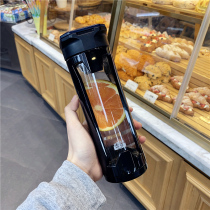 Creative simple fresh forest glass water Cup cute girl high face value Net red portable cup sports fitness Cup