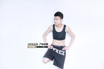 Biku les handsome t tie chest pure color winter tie chest YKK zipper without bandage big chest show small body shaping vest underwear