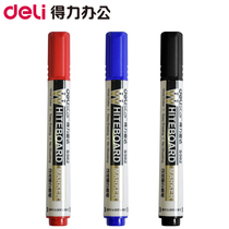Del Whiteboard Pen S502 Erasable Ink Black Red Blue Multi-color Office Supplies Erasable Pen