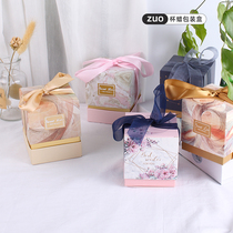 ZUO aromatherapy candle cup creative hand folding gift box high-grade exquisite packaging box ornaments pvc transparent box kraft carton