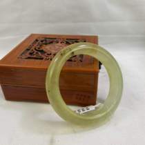 Beautiful natural Xiu jade bracelet through shiny stone Jia Cuitian green frozen flowers jade Old jade 180 bracelet boutique l Liao yanghong