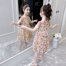 British next sara girls foreign flower princess dress 2021 summer new children fashion dress