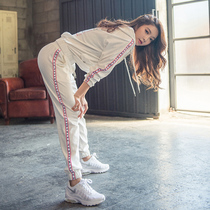 New sports suit women gym autumn and winter long sleeve loose quick dry morning running step slim casual yoga dress women