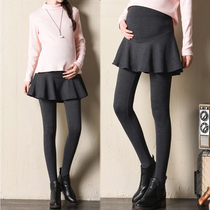 Pregnant womens skirts spring and autumn 2021 new fashion mom umbrella culottes support the abdomen to wear fashion spring pregnant womens leggings