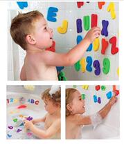 Alphanumeric Letter Bath Puzzle Baby Toys EVA Kids 36Pcs New