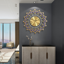 Living room wall clock modern fashion quartz clock European creative wall watch home silent decorative clock personality clock Big