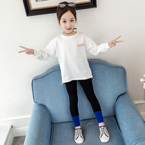 Girl autumn two-piece set 2021 New Korean version of foreign style in big childrens clothing girls Net Red Spring and Autumn Childrens set tide