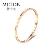 Mankalong jewelry pure red 18k gold ring female rose gold color gold female ring tail ring send best friend