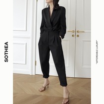 SOTHEA new summer wool fine suit jumpsuit jumpsuit jumpsuit