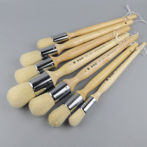 Thick oil painting brush oil painting Dun Edudtang painting brush bristles art Oil Brush round head brush acrylic professional