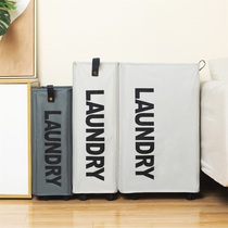 Bedroom dirty clothes storage artifact dirty clothes bag laundry basket cart dirty clothes basket pulley movable dirty clothes basket advanced
