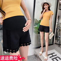 Maternity shorts summer thin leggings Fashion lace three-point safety pants Pregnancy casual sweatpants summer
