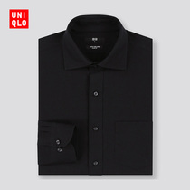 Mens High performance slim anti-wrinkle shirt (long sleeve business occupation  Uniqlo efficient shirt”) 421107