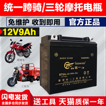 Unified 12V9A7A three-wheeled motorcycle battery Universal Luxury 125 Sharp Drilling Leopard EN125 Spring Wind NK250SR