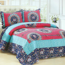 Double non-slip sheet cotton single-piece quilt double-sided pure cotton thickened 100 cotton cloth washed cotton is not easy to wrinkle winter